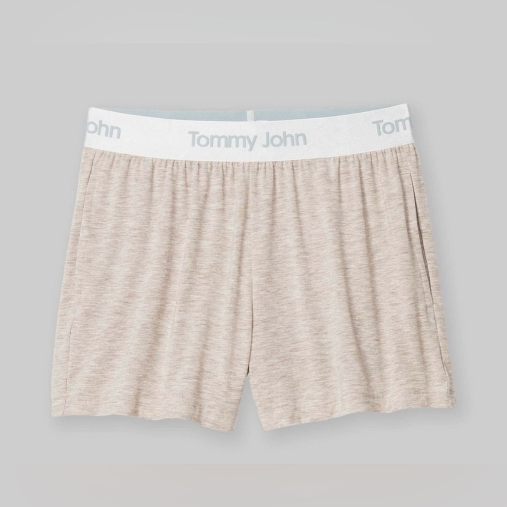 Tommy John - Second Skin Lounge Shorts W/ Pockets |Nwt - Large - Modal - Oatmeal